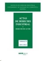 Actas De Derecho Industrial Y Derecho De Autor