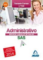 Administrativo Del Servicio Andaluz De Salud. Temario Común Y Test
