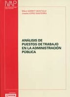 Analisis De Puestos De Trabajo En La Administracion Publica PDF
