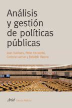 Analisis Y Gestion De Politicas Publicas PDF