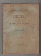 Apertura Del Curso Académico De 1898 A 1899 PDF