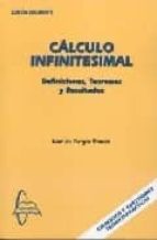 Calculo Infinitesimal: Definiciones, Teoremas Y Resultados