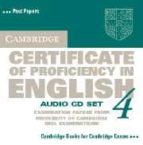 Cambridge Certificate Of Proficiency In English 4: Audio Cd Set
