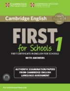 Cambridge English First 1 For Schools For Revised Exam From 2015 Student S Book Pack (student S Book With Answers And Audio Cds