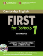 Cambridge English First For Schools 1 With Answers With 2 Audio Cds