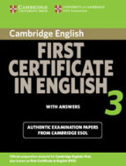 Cambridge First Certificate In English 3 For Updated Exam. Studen T S Book With Answers
