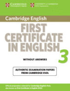 Cambridge First Certificate In English 3 For Updated Exam Student