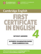 Cambridge First Certificate In English 4 St Without Answers
