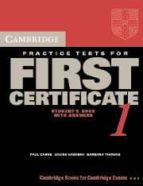 Cambridge Practice Test For First Certificate 1 Selft-study Stude Nt´s Book