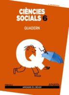 Ciències Socials 6º Educacion Primaria Quadern. Comunidad Valenciana