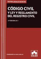 Codigo Civil Y Ley Y Reglamento Del Registro Civil