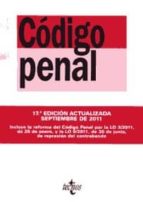 Codigo Penal: Ley Organica 10/1995, De 23 De Noviembre