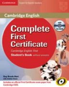 Complete First Certificate For Spanish Speakers Student S Pack Without Answers (student S Book With Cd-rom And Workbook With