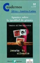 Cuadernos Africa America Latina 44: Apuntes Sobre La Igualdad De Genero
