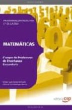 Cuerpo De Profesores De Enseñanza Secundaria. Matematicas. Progra Macion Didactica 1º De La Eso