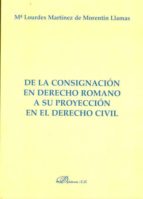 De La Consignacion En Derecho Romano A Su Proyeccion En El Derech O Civil
