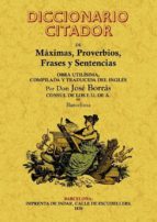 Diccionario Citador De Maximas, Proverbios Frases Y Sentencias