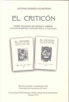 El Criticon. Papel Volante De Letras Y Libros Continuacion Del Fu Ndado Por B.j: Gallardo