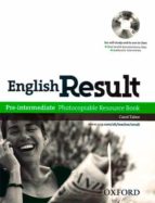 English Result Pre-intermediate Photocopiable Resource Book & Dv D Pack