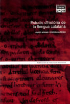 Estudis D Historia De La Llengua Catalana