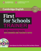 First For Schools Trainer: Book With Answers And Audio Cds
