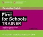 Firsts For Schools Trainer Second Edition Audio Cds