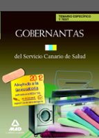 Gobernantas Del Servicio Canario De Salud. Temario Especifico Y T Est PDF
