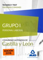 Grupo I Personal Laboral De La Junta De Castilla Y Leon. Temario Y Test Materias Comunes