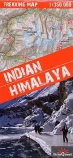 Himalaya Indio, Mapa De Trekking Plastificado: Escala: 1:350.000