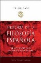 Historia De La Filosofia Española