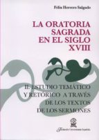 La Oratoria Sagrada En El Siglo Xviii PDF