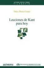 Lecciones De Kant Para Hoy PDF