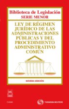 Ley De Regimen Juridico De Las Administraciones Publicas Y Del Pr Ocedimiento Administrativo Comun