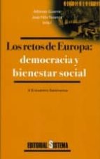Los Retos De Europa: Democracia Y Bienestar Social PDF