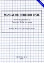 Manual De Derecho Civil Derecho Privado Y Derecho De La Persona PDF