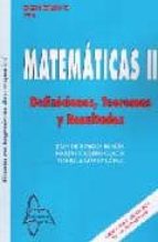 Matematicas Ii: Definiciones Teoremas Y Resultados. Grado Ingenie Ria Aeroespacial