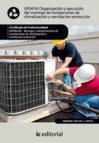 Organizacion Y Ejecucion Del Montaje De Instalaciones De Climatizacion Y Ventilacion-extraccion Uf0418 PDF