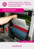 Preparación Y Calibración Del Grupo De Presión En Maquina S De Impresión Offset. Argi0109