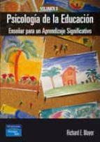 Psicologia De La Educacion : Enseñar Para Un Aprendizaje Significativo PDF