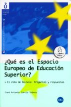 Que Es El Espacio Europeo De Educacion Superior: El Reto De Bolonia Preguntas Y Respuestas