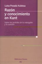 Razon Y Conocimiento En Kant: Sobre Los Sentidos De Lo Inteligibl E Y Lo Sensible