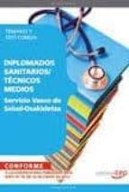 Servicio Vasco De Salud-osakidetza: Temario Y Test Comun PDF