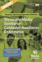 Tecnico Medio Sanitario Cuidados Auxiliares Enfermeria Del Servicio Riojano De Salud: Parte Especifica Temario Y Test