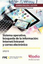 Uf0319 Sistema Operativo, Busqueda De La Información: Internet/ Intranet Y Correo Electrónico. Uf0319. Ofimática Mf0233. Familia:ración Y Gestión.