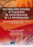 Vocabulario Español Actualizado De Iustecnologia De La Informacio N